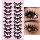 Augenli manga lashes cat eye 16mm enhance shape for subtle drama.