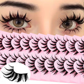AUGENLI Manga Lashes natural look with 16mm clusters for everyday wear