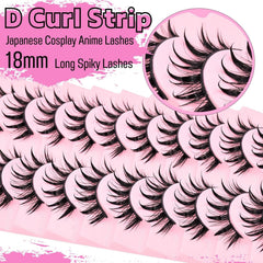 AUGENLI anime-style lashes deliver spiky, dramatic cat-eye for cosplay