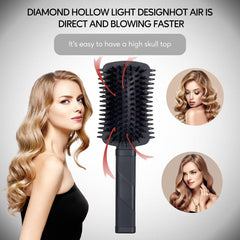 Auhrjomra boar bristle curly brush enhances definition while reducing frizz.