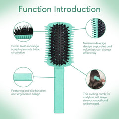 Auhrjomra volume curl brush with ergonomic handle for easy styling on the go.