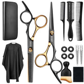 AULikY hair cutting scissors kit featuring professional blades for precise at-home trimming