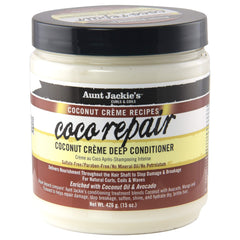 Aunt Jackies Coco Repair deep conditioner bottle pour nourishes curls
