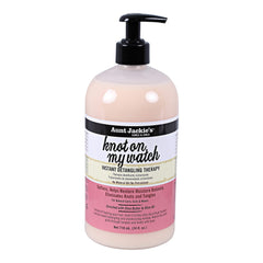 Aunt Jackie's Knot On My Watch, bomba de 24 oz, desenreda rizos naturales con suavidad.