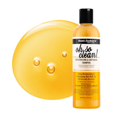 Aunt Jackie's Oh So Clean shampoo for natural curls, coils and waves.