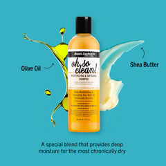 Aunt Jackie's Oh So Clean rich lather cleanses without heavy residue.