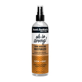 Aunt Jackie's Oh So Strong Shine Boosting Moisturizer bottle ready for daily braid care and shine