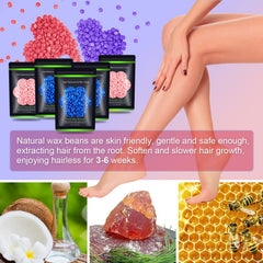 Auperwel beads for bikini-line application deliver comfortable at-home waxing.