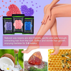 Auperwel wax beads for the face providing precise hair removal