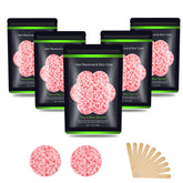 Auperwel hard wax beads jar closeup for premium at-home waxing results