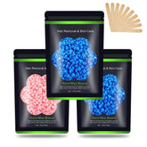 Auperwel wax beads 3-pack bulk for consistent at-home waxing