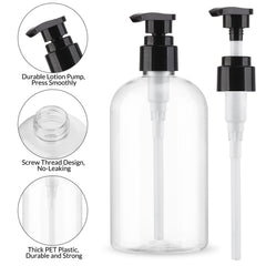Aurnoet pump bottle open cap highlights easy filling and reseal