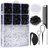 auroray bandas cabello 2200p, caja organizadora para ordenar gomas