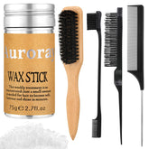 Auroray boar bristle slick back brush for smooth, polished styling.