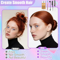 Auroray cepillo para peinar hacia atrás, perfecto para lograr un peinado liso y duradero.