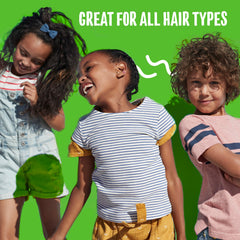 Aussie Kids Shampoo etiqueta del producto, libre de parabenos y sulfatos