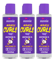 Aussie Miracle Curls, botella con dispensador para definir rizos y evitar encrespamiento.