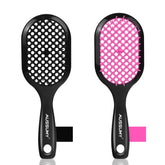 Aussumy vented detangling brush front view for easy detangling