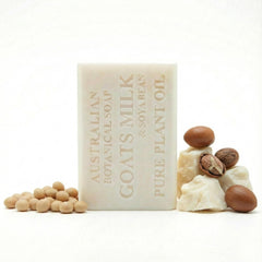 Australian Botanical Soap barra leche de cabra frente, ideal para piel sensible.