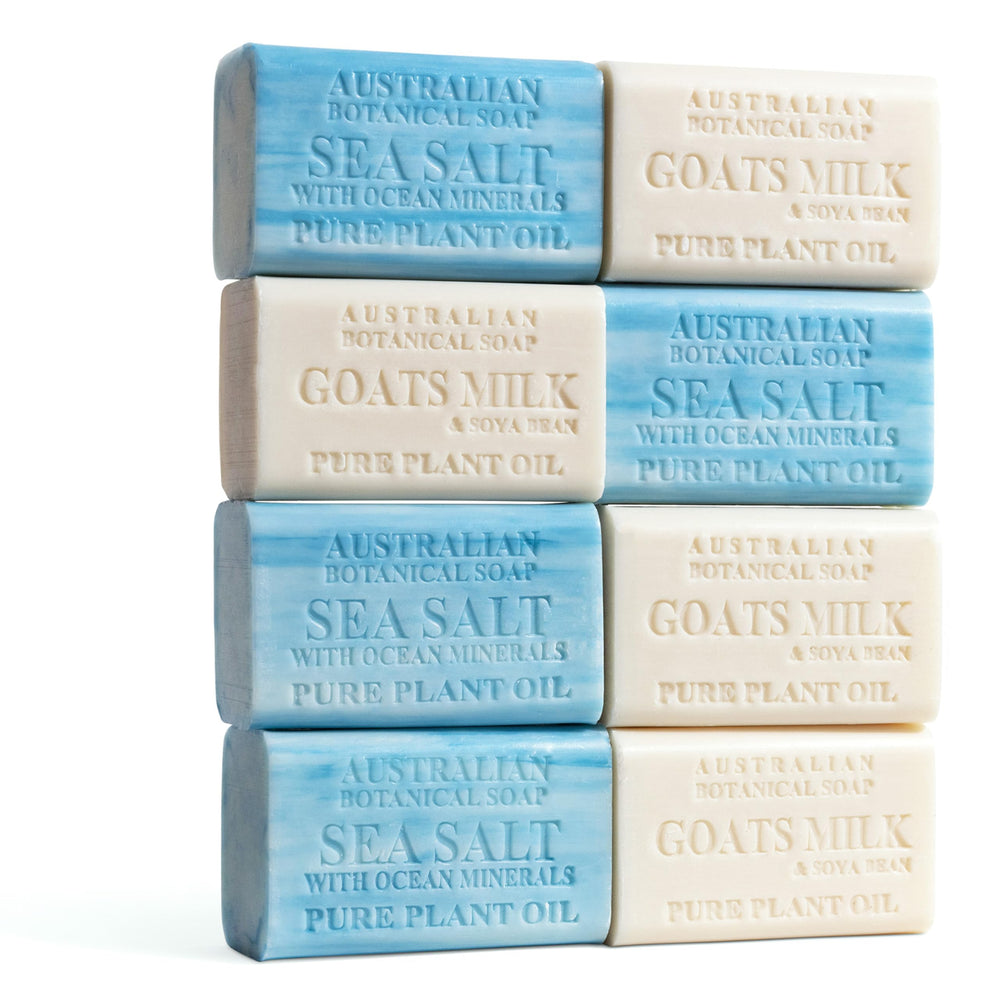 Australian Botanical Soap goats milk bar for gentle cleansing on face and body.