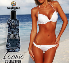 Australian Gold Daringly Dark Intensifier bottle-cap close-up for easy, even application.
