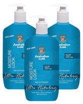 Australian Gold Moist Lock Tan Extender front view, hydrating tan maintenance.