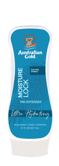 Australian Gold Moisture Lock Tan Extender bottle front for longer-lasting color.