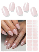 AutyaMee tiras gel semi-curado glaseado rosado para uñas duraderas