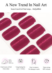 AutyaMee UV/LED lamp curing nail strips for fast finishes