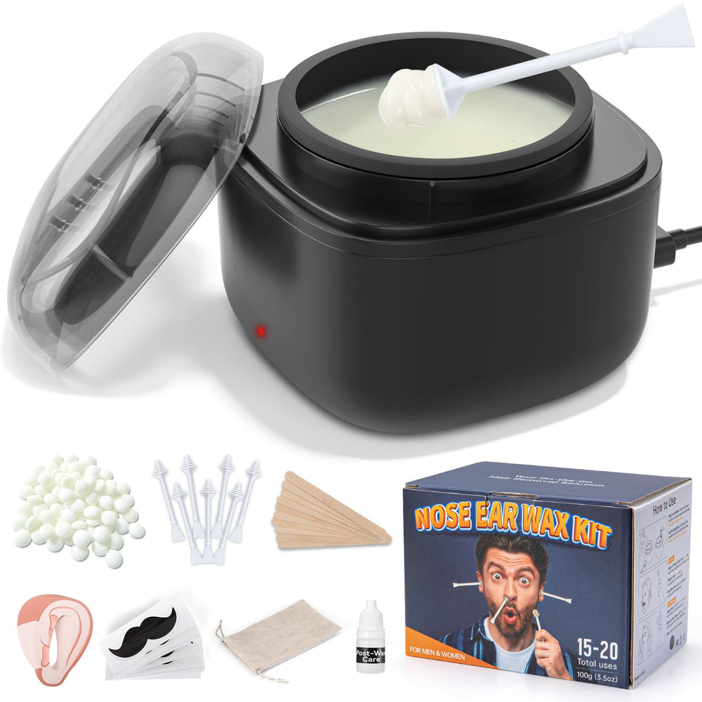 AUZEAL nose wax kit with USB rapid heat for quick hair removal.