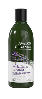 Avalon Organics loción nutritiva de lavanda para manos y cuerpo en botella