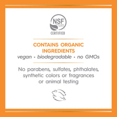 Avalon Organics packaging held in hand, signaling convenient travel-friendly 1.7 oz jar.