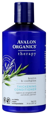 Avalon Organics Therapy Biotin B-Complex; bote engrosante para mayor cuerpo capilar