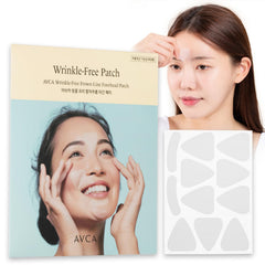 Parche AVCA para frente con líneas de expresión, ayuda a suavizar áreas de movimiento facial.