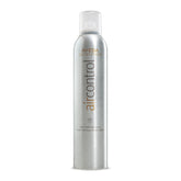 Aveda Air Control bottle front view showing lightweight, flexible hold for all hair types.