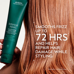 Aveda Botanical Repair Styling Creme dispenser pump ready for easy application during styling.