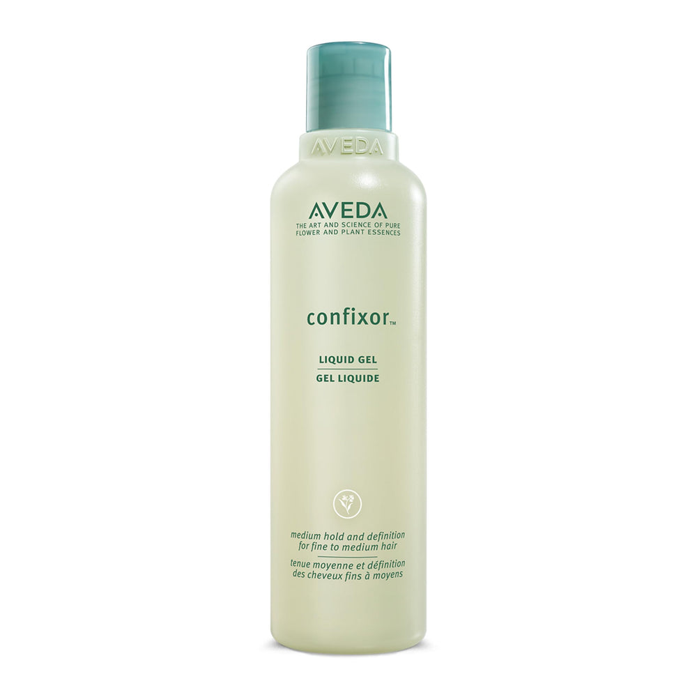 Aveda Confixor Liquid Hair Gel bottle for lightweight, medium hold.