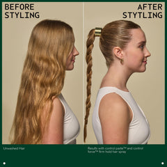 Aveda Control Paste close-up showing matte texture and control