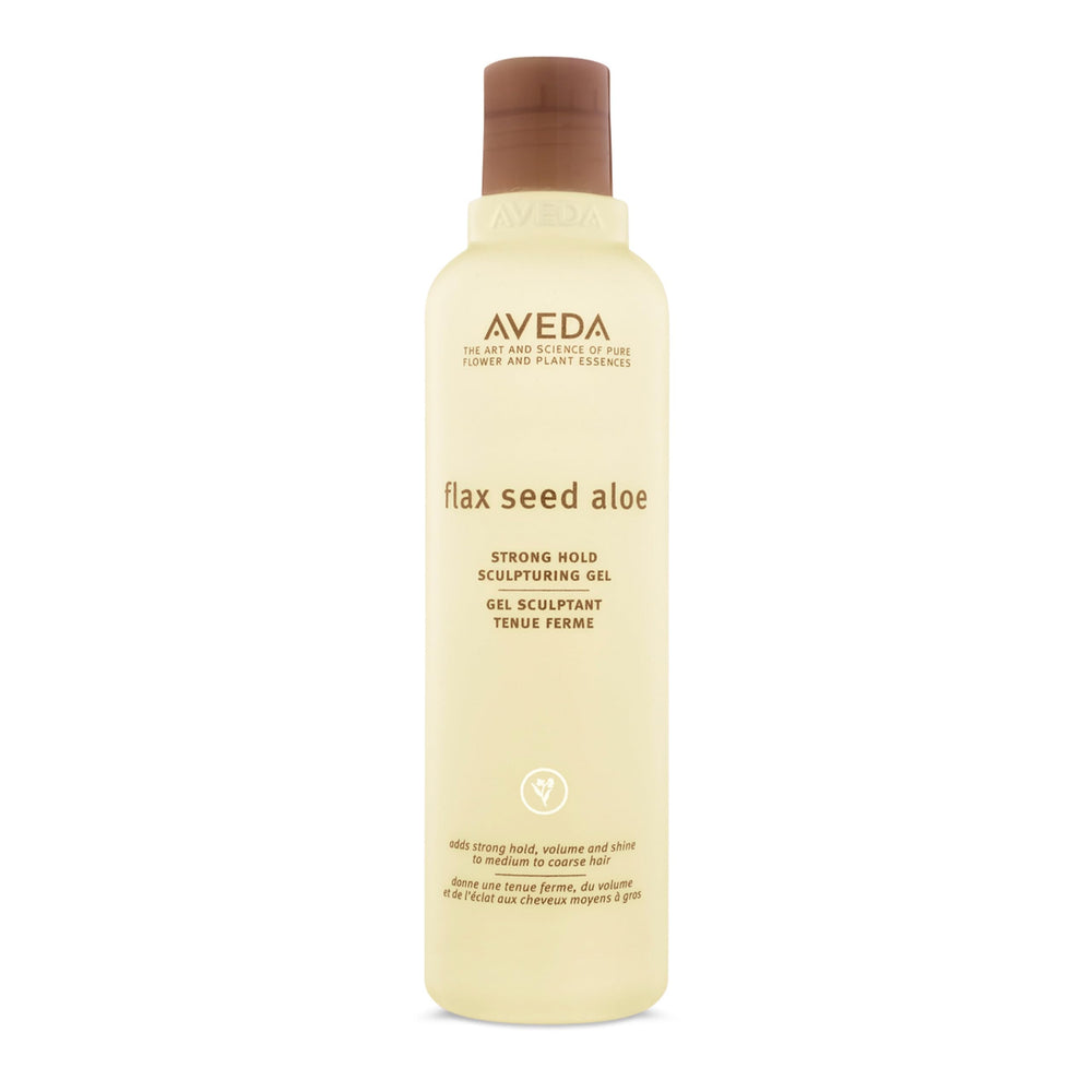 Aveda Flax Seed Aloe Strong Hold Gel bottle for sculpting with shine