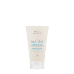 Aveda Foot Relief Creme jar close-up; rich hydration for dry feet.