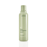 Aveda Pure Abundance shampoo bottle with clear branding.