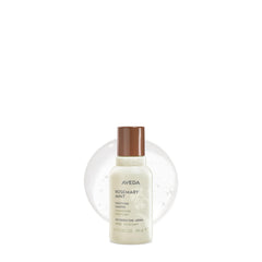 Aveda Champú Purificante Romero y Menta, botella visible, limpieza profunda para cabello normal a graso.