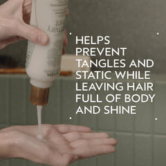 Pump dispenser of Aveda Rosemary Mint Weightless Conditioner for easy application