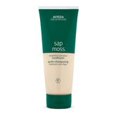 Aveda Sap Moss bottle showing lightweight detangling and hydration benefits