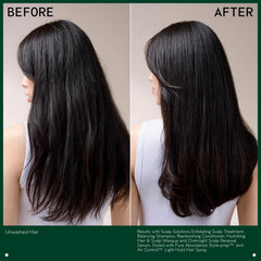 Aveda Scalp Solutions closeup texture illustrating soft, non-greasy finish