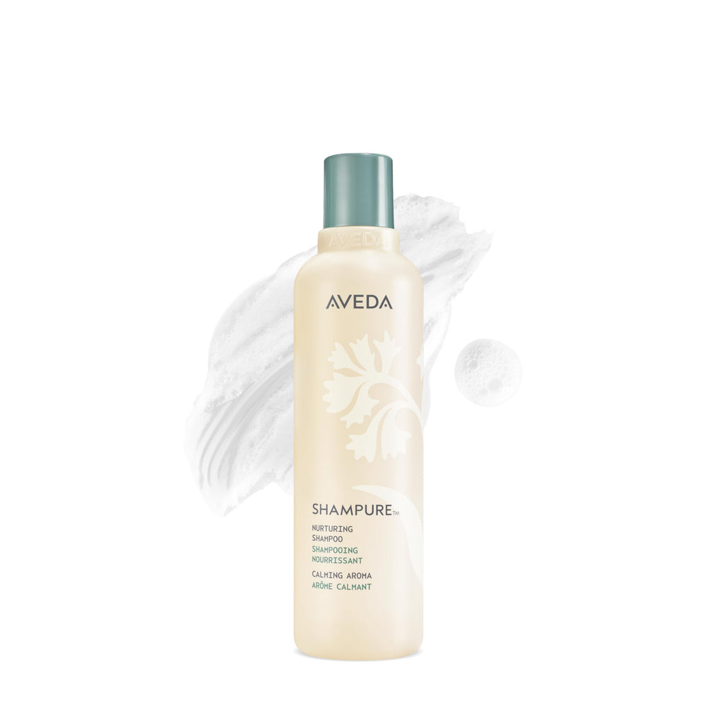 Aveda Shampure botella frontal, presentación icónica para lavado diario suave