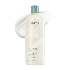 Aveda Shampure nurturing conditioner bottle for easy detangling on fine to medium hair.
