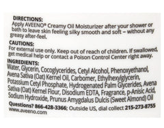 Aveeno Aceite Cremoso, piel nutrida gracias a avena y aceites.