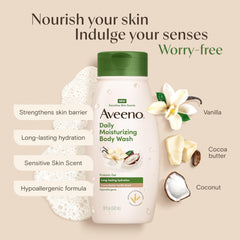 Avena prebiótica de Aveeno calma y apoya la barrera cutánea.