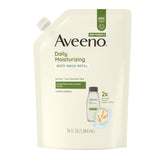 Aveeno bolsa de recarga para gel de ducha, opción ecológica para rellenar botellas